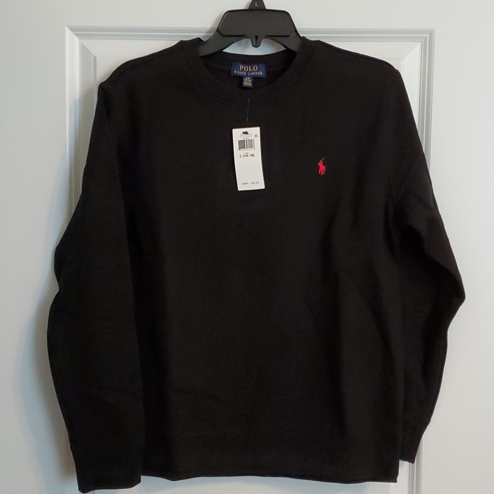 NWT Boys Crew Sweatshirt Polo Ralph Lauren Large